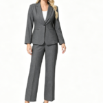 Professional Peak-Lapel Single-Button Blazer And Trousers Set