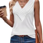 Loose-Fit V-Neck Sleeveless Casual Summer Top