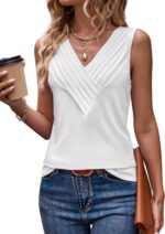 Loose-Fit V-Neck Sleeveless Casual Summer Top