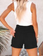 Loose Casual High-Rise Denim Shorts With Pockets - Image 2